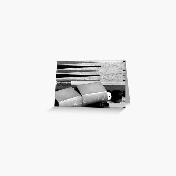 Backgammon Greeting Card