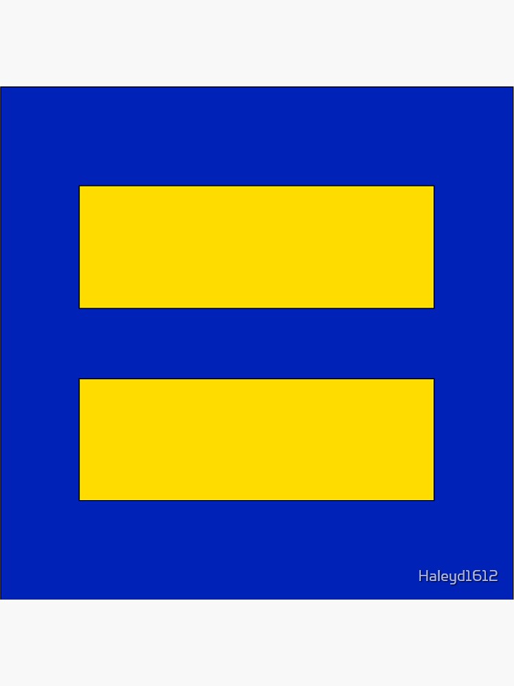 Human Rights Campaign Equality Sticker by Haleyd1612