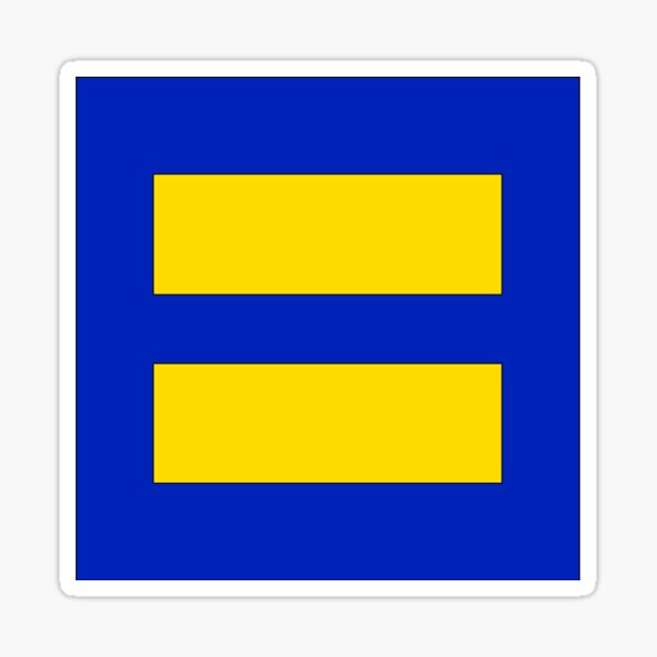 Human Rights Campaign Equality Sticker Sticker