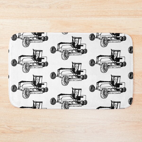 Item preview, Cute Construction Grader Black & White designed and sold by akaesthetic.