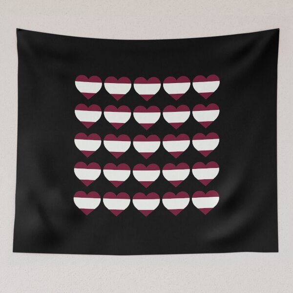 Item preview, Love My Latvian Hearts Flag designed and sold by HelloFromAja.