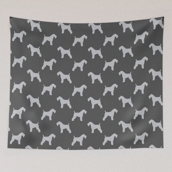 Item preview, Kerry Blue Terrier Dog Breed Silhouette(s) designed and sold by Jenn Inashvili.
