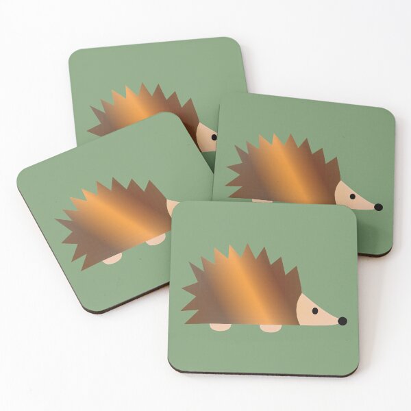 Artikelvorschau, Glänzender brauner Igel entworfen und verkauft von Hedgie Designs.