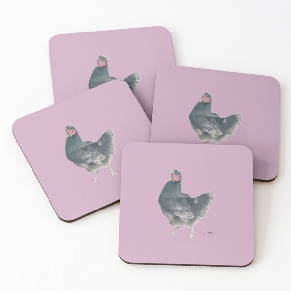 Item preview, Black Chook on Pink designed and sold by STHoganArtist.