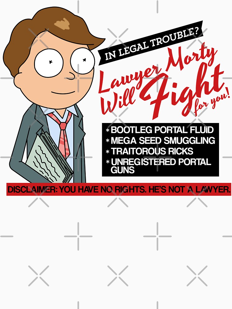 Funny Rick And Morty - Lawyer Morty by MintedFresh