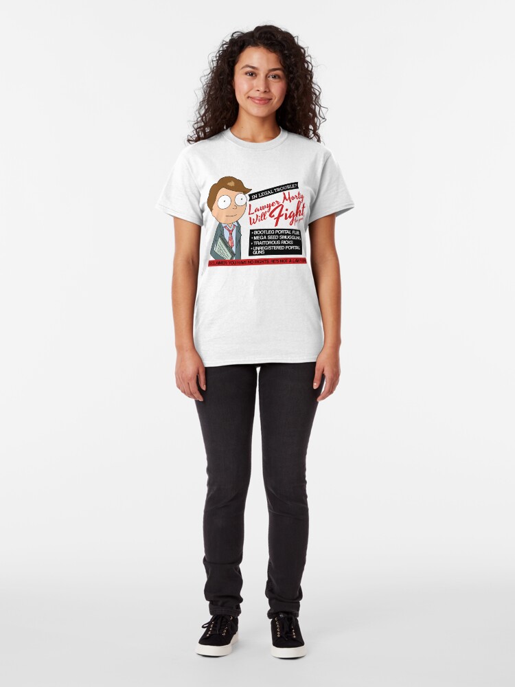 Alternate view of Funny Rick And Morty - Lawyer Morty Classic T-Shirt