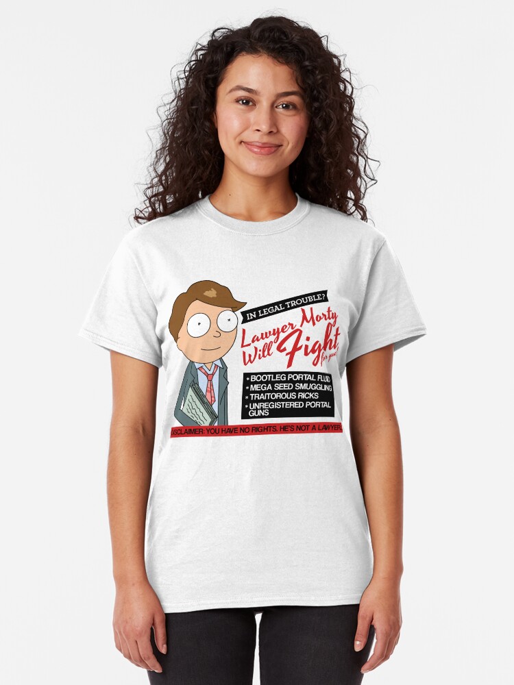 Alternate view of Funny Rick And Morty - Lawyer Morty Classic T-Shirt