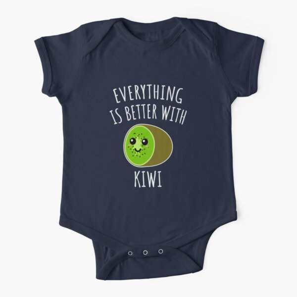 Everything Is Better With Kiwi Short Sleeve Baby One-Piece