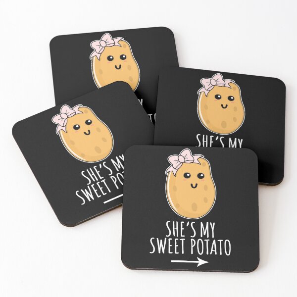 She's My Sweet Potato - Cute Potato Gift Coasters (Set of 4)