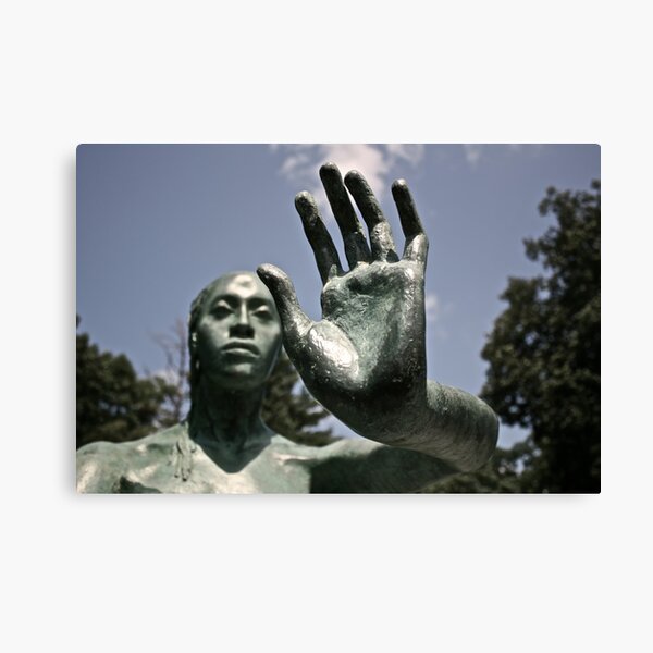 Green Statue Canvas Print