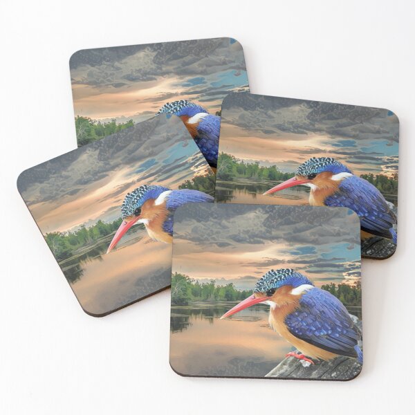Item preview, Kingfisher Bird At Sunset designed and sold by Heathermarie321.