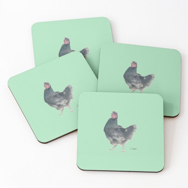 Item preview, Black Chook on Pale Green designed and sold by STHoganArtist.