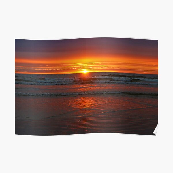 sunset over Trouville Poster