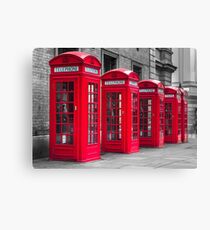 Telephone booths Canvas Print