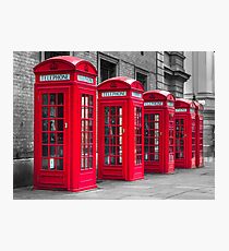 Telephone booths Photographic Print