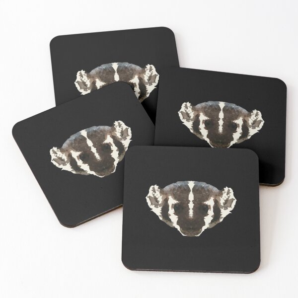 Item preview, American Badger Low Poly Design designed and sold by Leeloks.