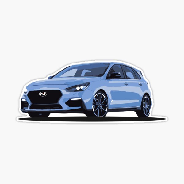 Hyundai i30N Pre Facelift  Sticker for Sale by Louiseove