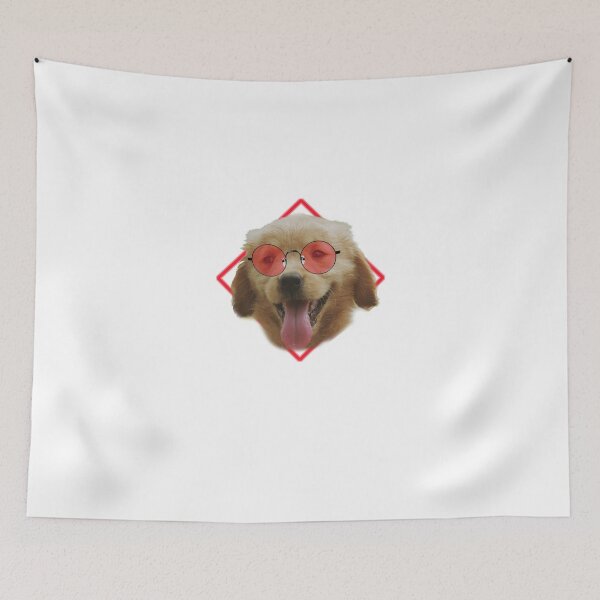 Item preview, Dogs with pop glasses - red designed and sold by Johblanc.