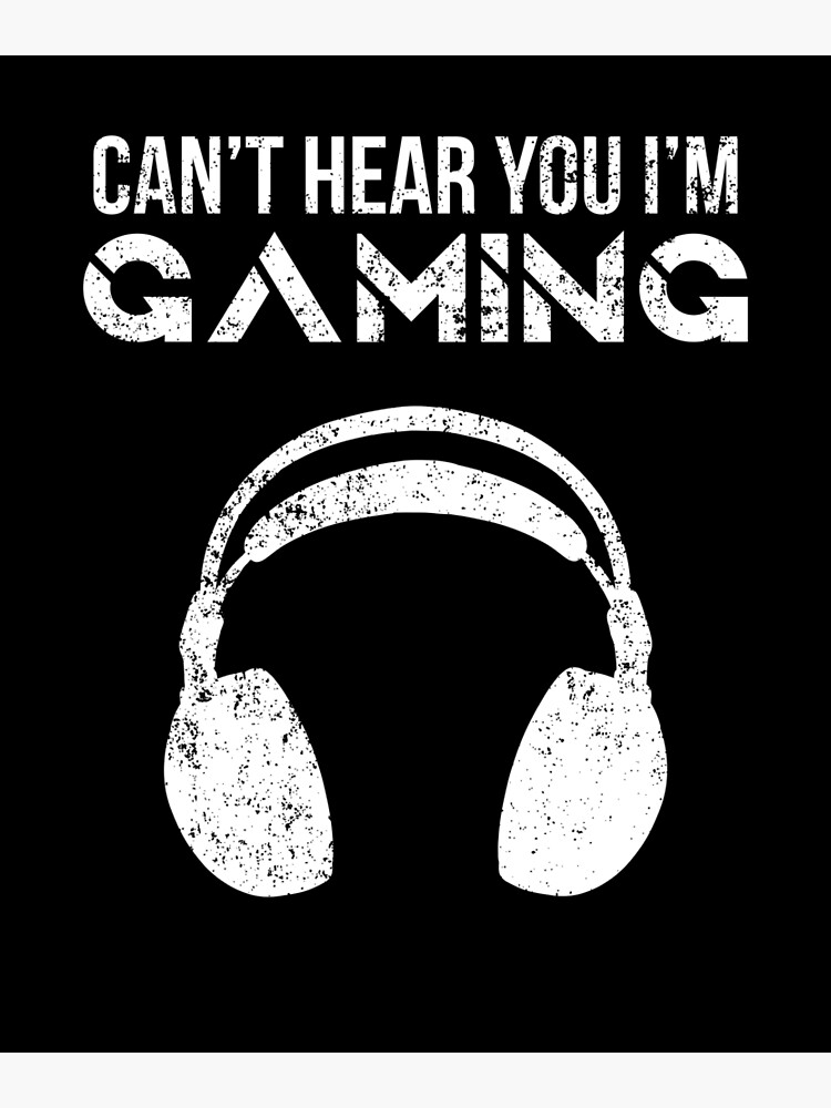 Disover Gaming Gamer Headphone Premium Matte Vertical Poster