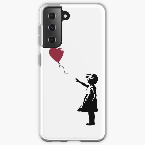 Girl With Red Balloon, Banksy, Streetart Street Art, Grafitti, Artwork, Design For Men, Women, Kids Samsung Galaxy Soft Case