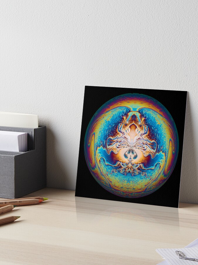 Trippy Psychedelic pattern globe Art Board Print for Sale by mark burban