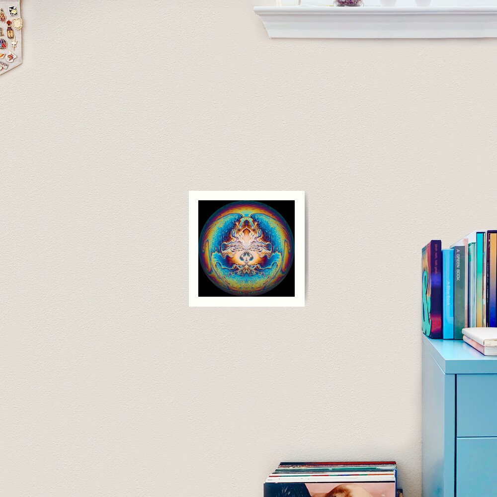 Trippy Psychedelic pattern globe Art Board Print for Sale by mark burban