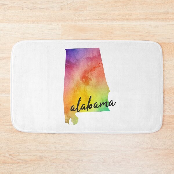 Item preview, Alabama State Rainbow Watercolor designed and sold by Isabelle-Anne.