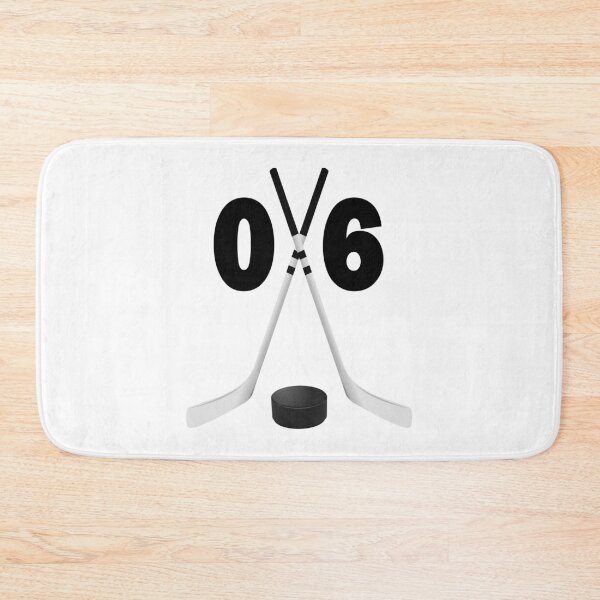 Item preview, Hockey number 06 - zero six with sticks and disc designed and sold by AllShirts21.