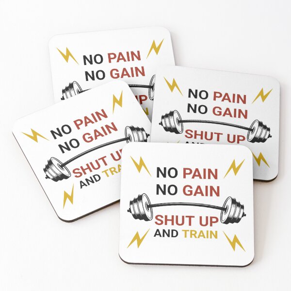 Item preview, No Pain No Gain SHUT UP And Train  designed and sold by SaraDarwish.