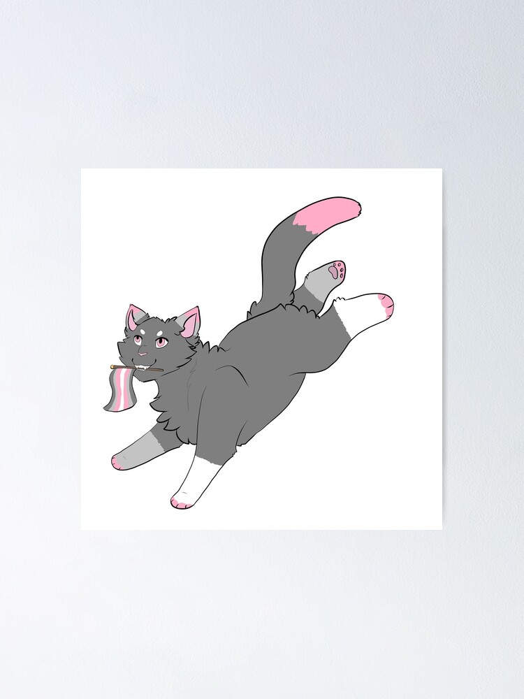 Pride Cats Demigirl Poster For Sale By Lozwozhere Redbubble 3723