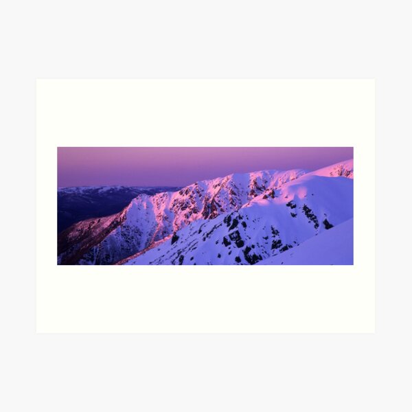 Watsons Crag Sunset Art Print