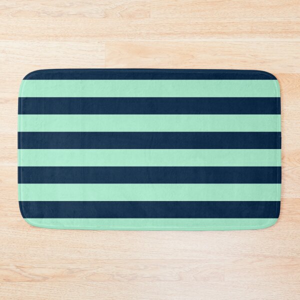 Item preview, Sailor Blue and Mint Horizontal Stripes designed and sold by taiche.