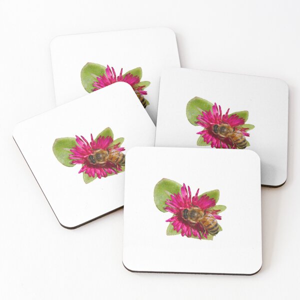 Item preview, Bee Bee On A Pigface Flower Bees designed and sold by Jason Gilbert.