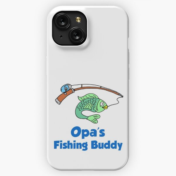 Opa's Fishing Buddy Cartoon Fish German Child | Kids T-Shirt