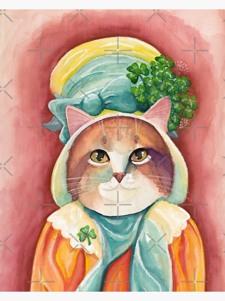 Kitty in a Bonnet | Art Print