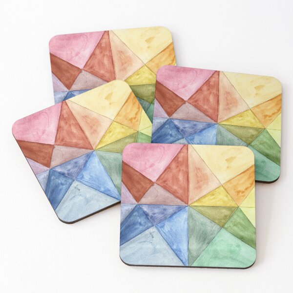 Item preview, Watercolor abstract geometry pattern designed and sold by tulvit.