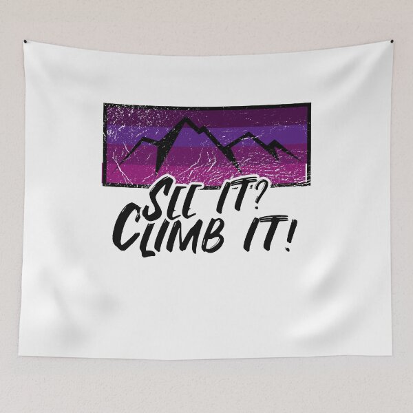 Item preview, Bouldering Climbing Mountains Logo Saying Retro designed and sold by shurikaner.