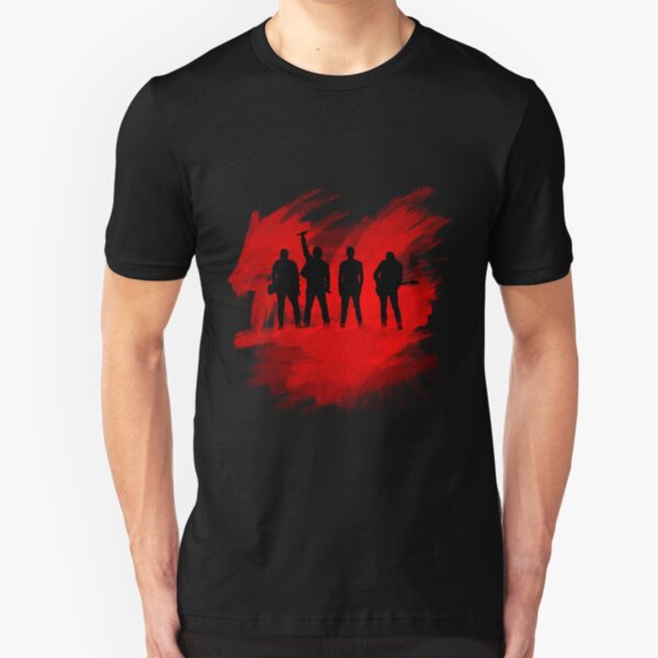 U2 Paint Silhouette Slim Fit T-Shirt