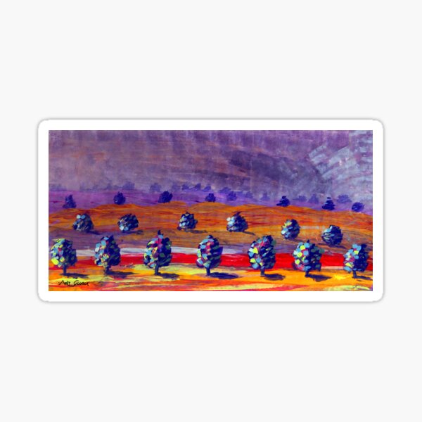 Item preview, Bright Landscape By ArtGuru 9779 - Acrylic On Paper designed and sold by Art Guru.