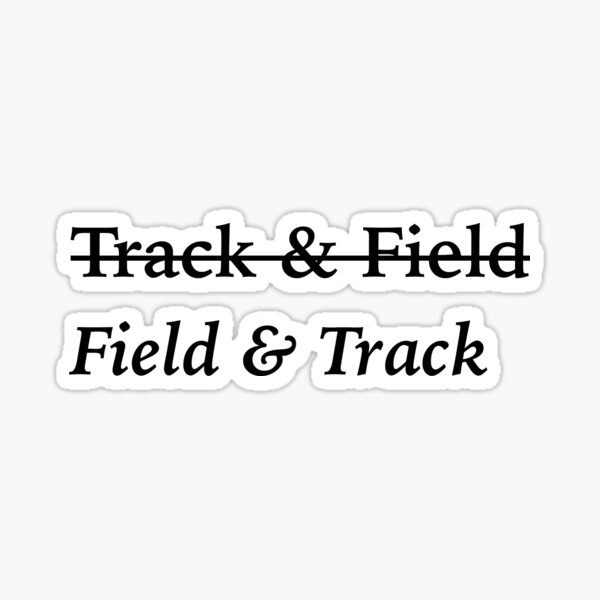 Field and Track Sticker Glossy Sticker