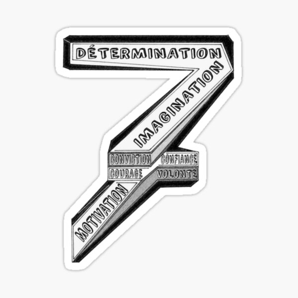 Aperçu de l'œuvre 7 mots. modèle 1. créée et vendue par Vinidal.