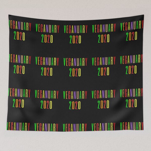 Item preview, VEGANUARY 2020 VEGAN AWARENESS SUPPORTERS designed and sold by KatesFunnyArt.