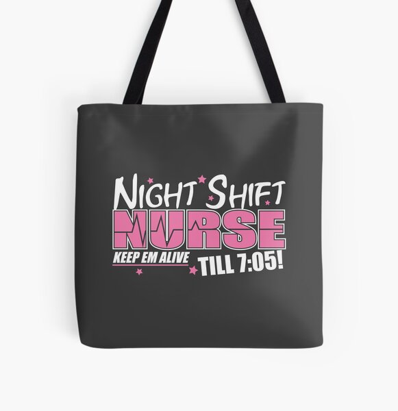 BnB Nurse Hot Pink NGIL Medium Canvas Tote Bag