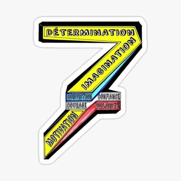 Aperçu de l'œuvre 7 mots. modèle 2. créée et vendue par Vinidal.