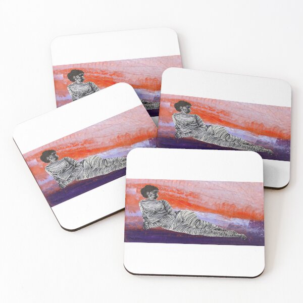 Item preview, Nude Lying Down By ArtGuru 9792 - Acrylic On Paper designed and sold by Art Guru.