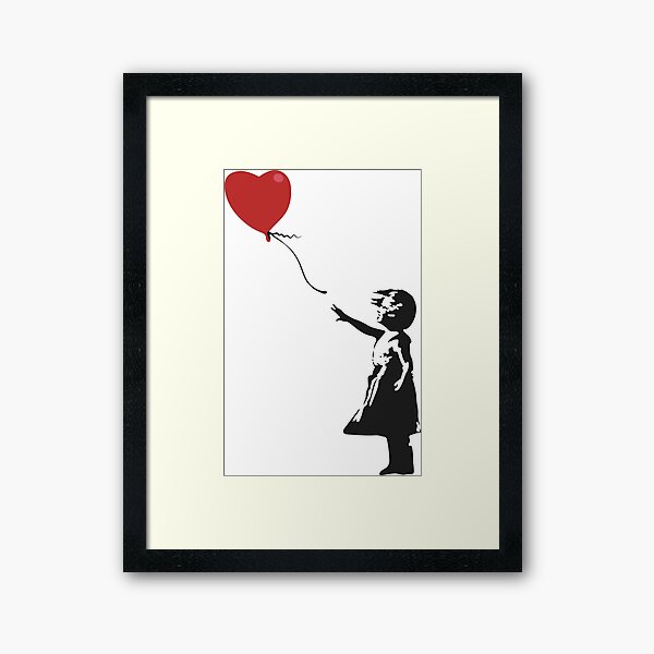 Item preview, Girl with Balloon - Banksy Graffiti designed and sold by portokalis.