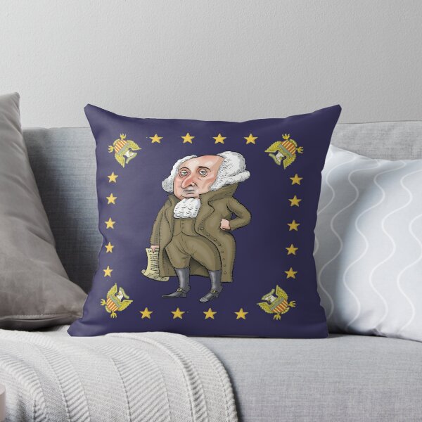 President John Adams Throw Pillow