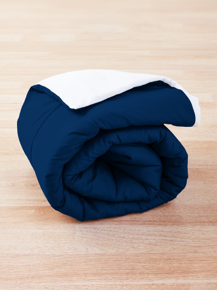 Alternate view of Eight Point Compass Rose, White and Navy Blue Comforter