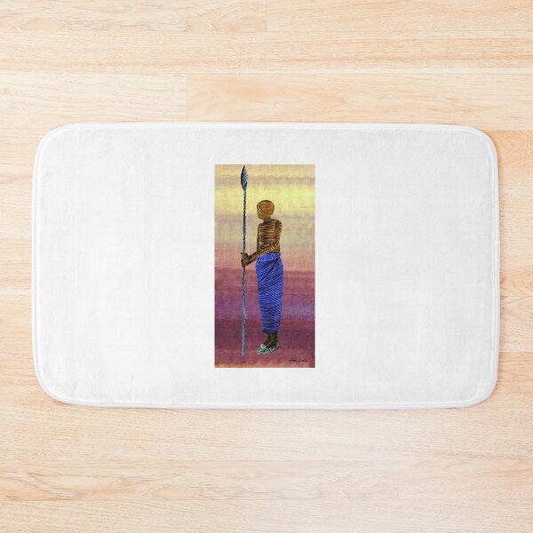Item preview, Man With A Spear By ArtGuru 9798 - Acrylic On Paper designed and sold by Art Guru.
