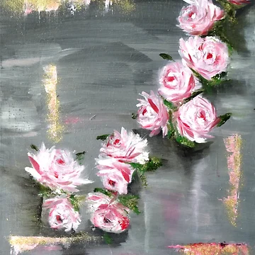 Artwork thumbnail, Pink Roses seamless pattern, Beautifulview by DiensDesign